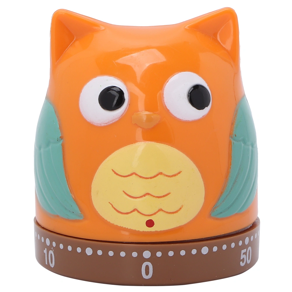 Cartoon Cute 60 Minutes Wind Up Timer Mechanical Rotating Count Down Timer for Learning