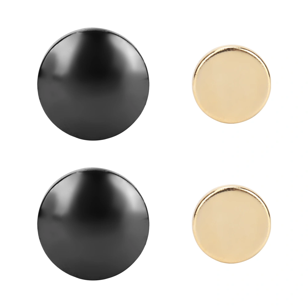 Magnet Slimming Ear Stud Acupoints Stimulation Healthcare Weight Loss Magnetic Earrings(Black Gold Part )