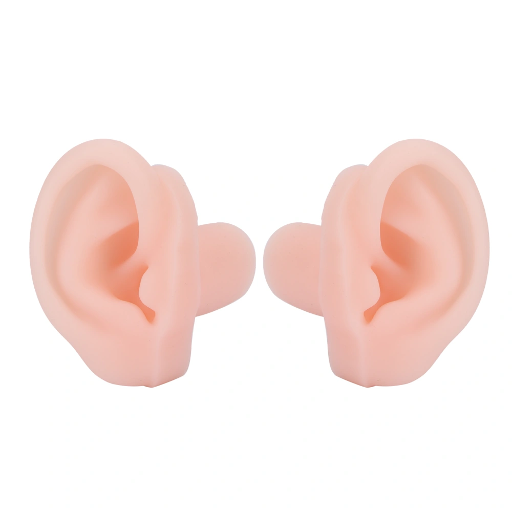 1 Pair Silicone Simulated Ear Model Flexible Soft Ear Model for Hospital Display Learning