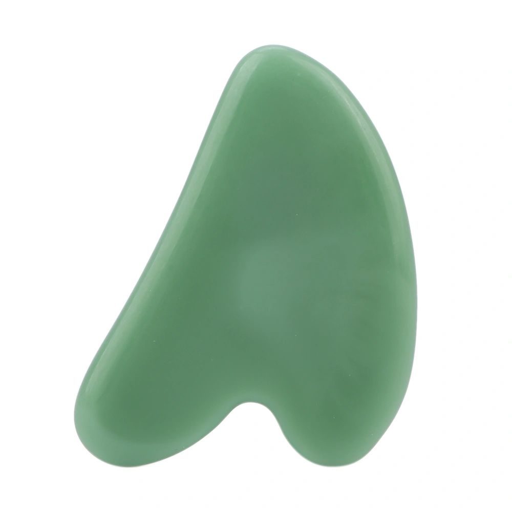 Gua Sha Facial Tool Natural Jade Stone Guasha Massage Board for Face Relieve TensionsPeach Heart Dark Green