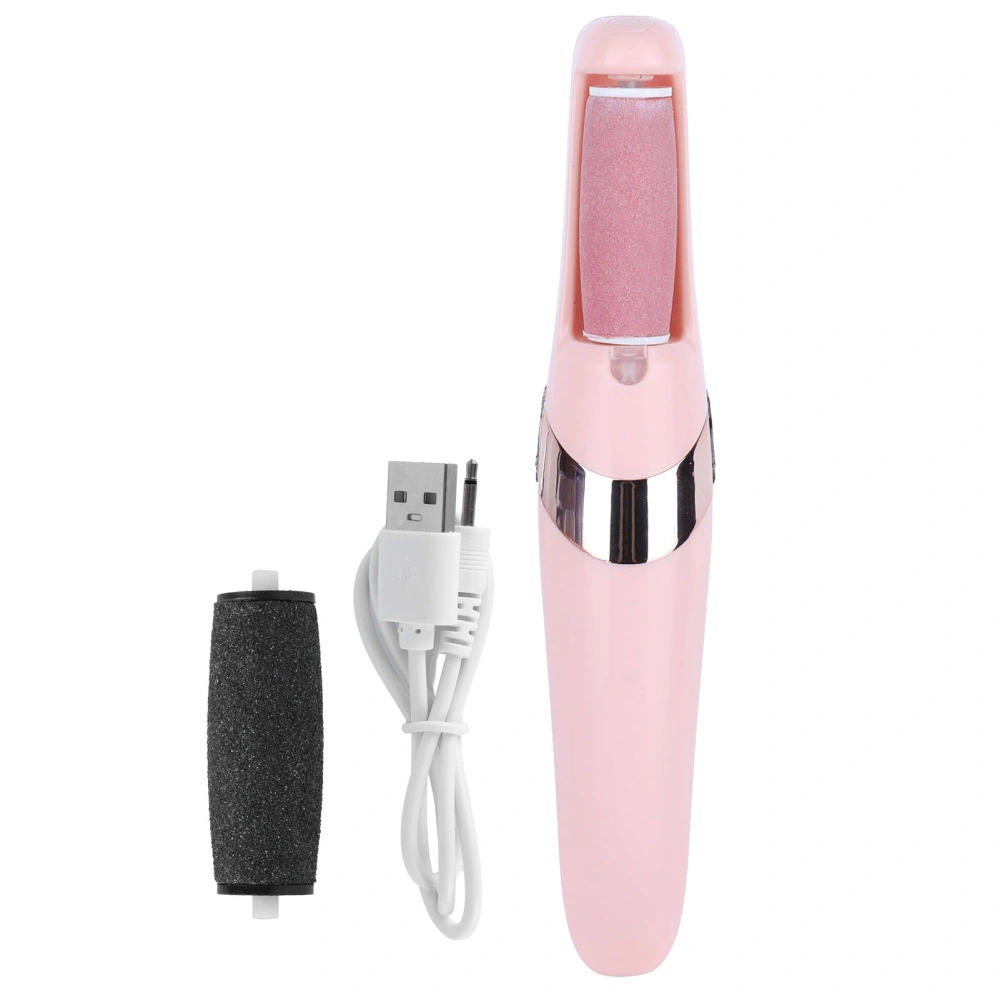 Electric Foot Pedicure Device Rechargeable Feet Callus Remover Plastic Foot File Tools Pink