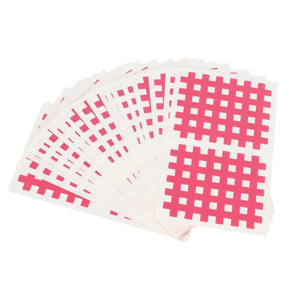 20pcs Cross Tape Pain Relief Stickers Sports Tape Sticker for Head Wrist Ankle Waist ProtectionPink