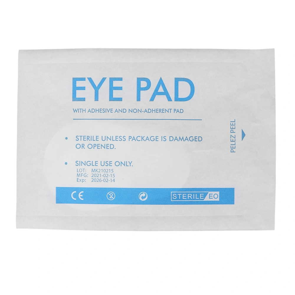 Sterile NonWoven Eye Pads OvalShaped Eye Pads Wound Care Eye Patch for Eye Protection(5.7 X 8.2cm )