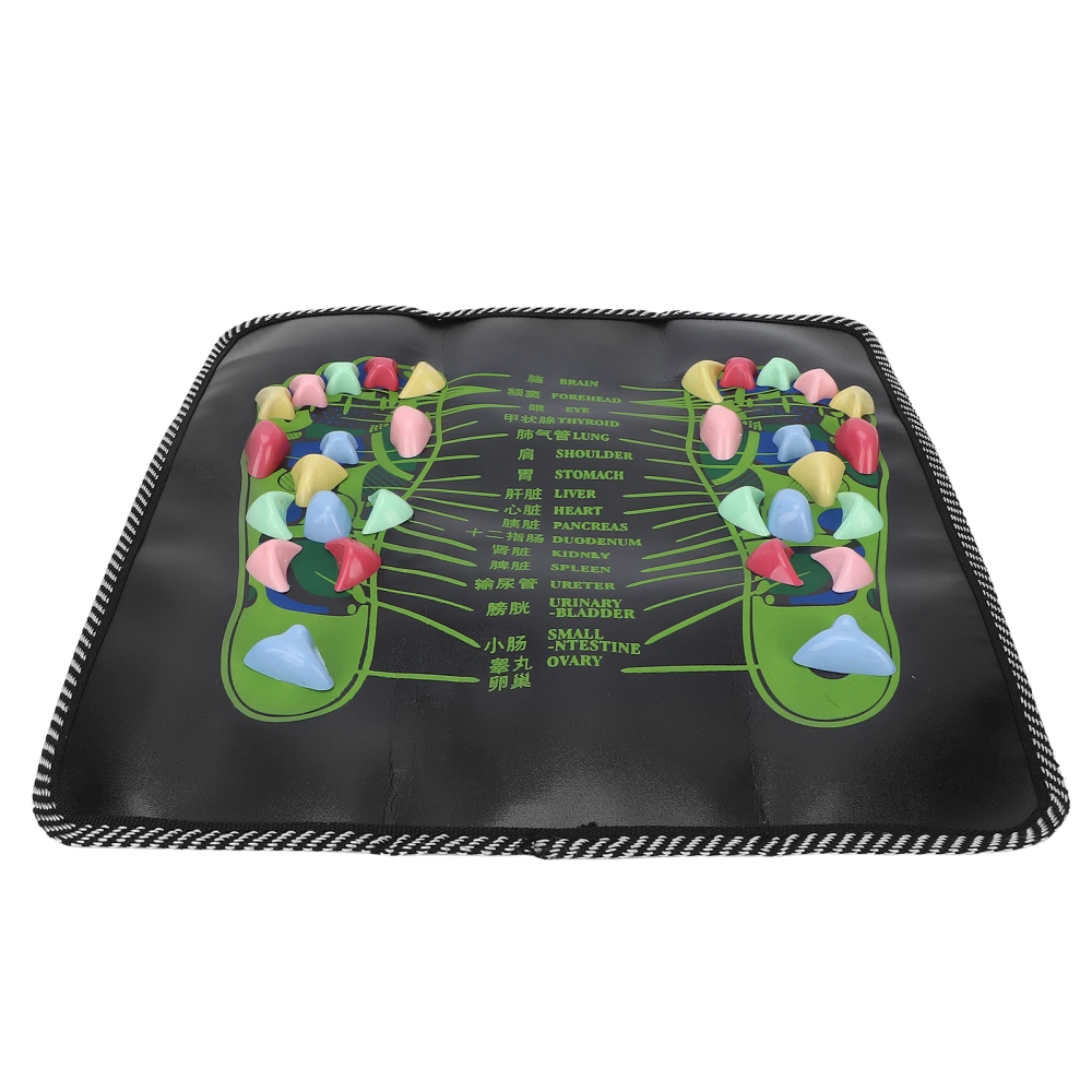 Stone Foot Massager Mat Soothing Foot Reflexology Massage Pad Mat Walk Massager