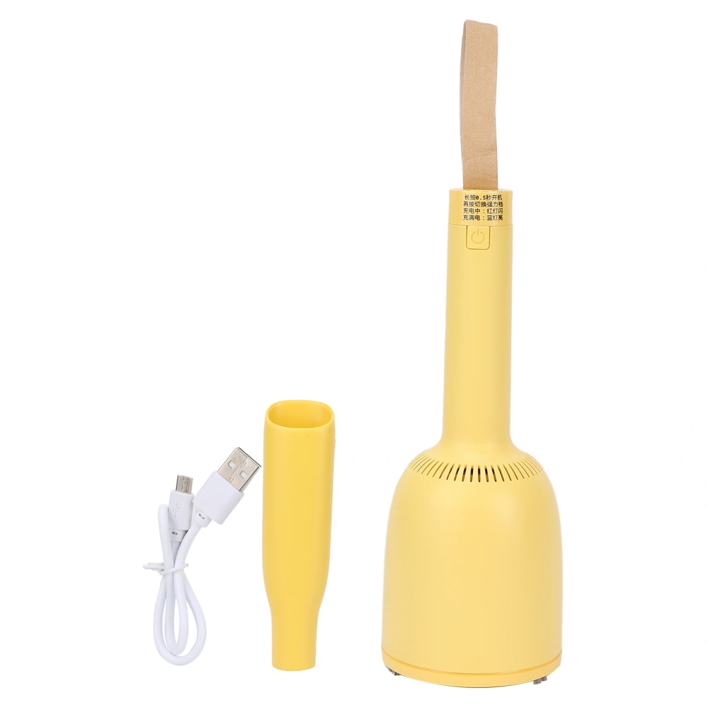 Car Vacuum Cleaner Wireless Portable Miniature Office Desktop Keyboard Vacuum Crumb CollectorYellow