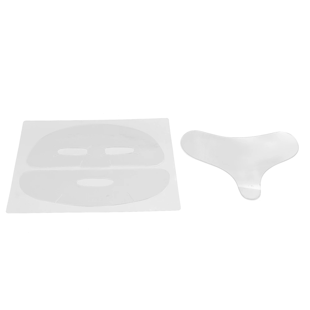 Facial Chest Pad Set AntiWrinkle Remove Fine Lines Reusable Silicone Patches for Face Chest