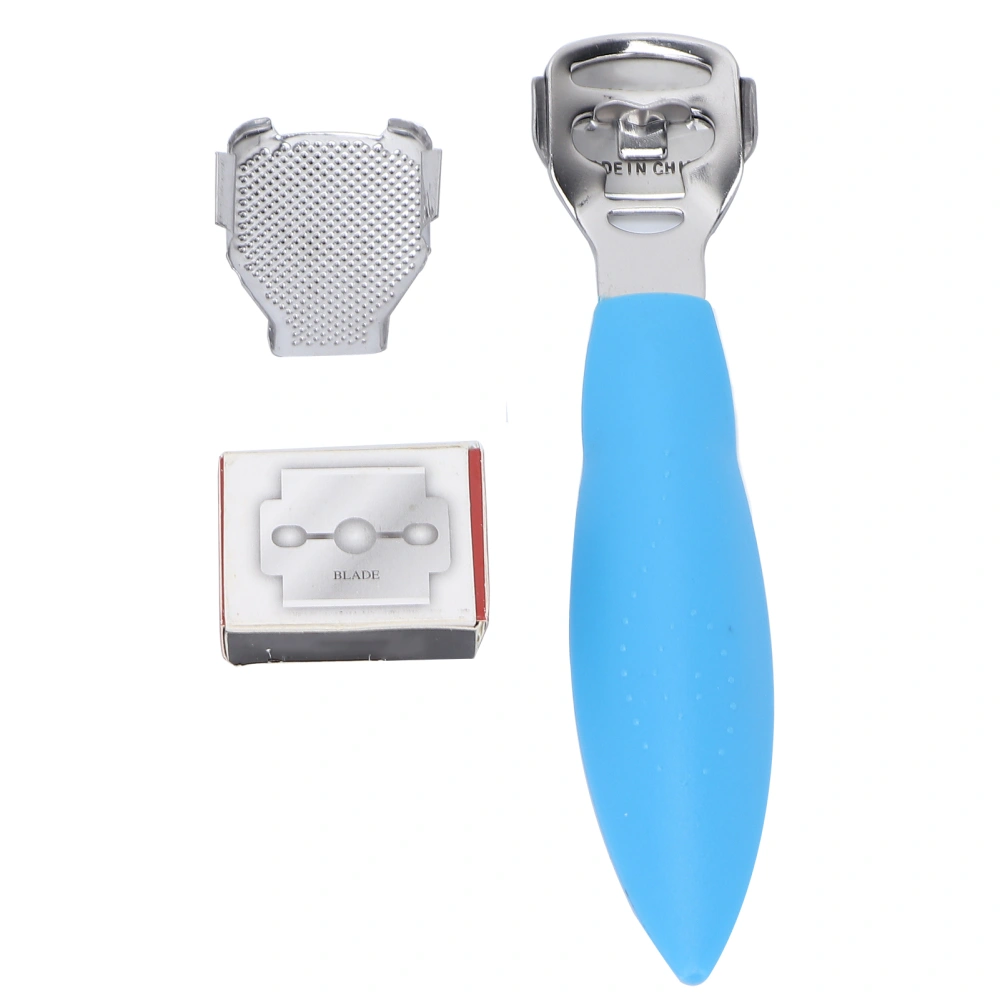 Callus Shaver Remover Stainless Steel Hard Skin Calluses Planer Pedicure Foot File ToolBlue