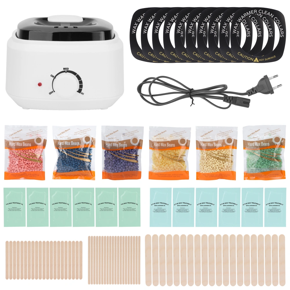 Wax Warmer Wax Bead Cleaning Wipes Applicator Stick Hair Removal Kit