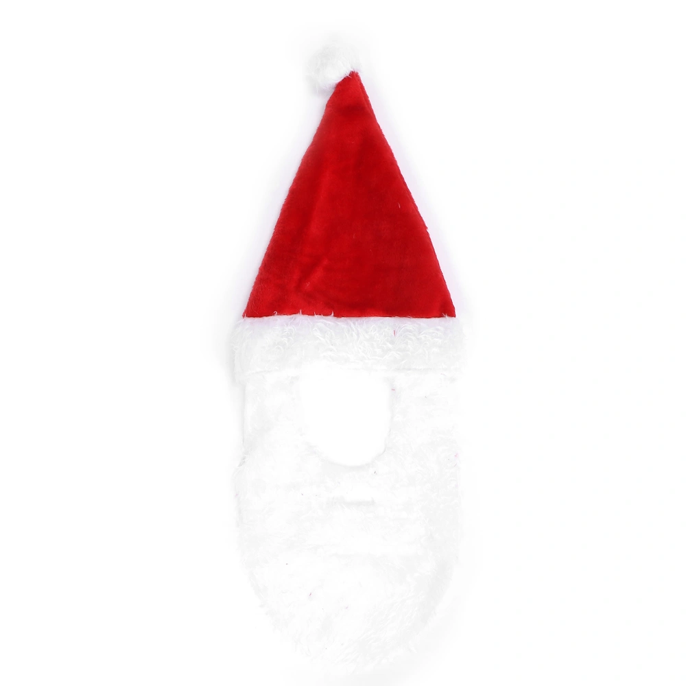 Santa Claus Beard Costume Cosplay Simulation White Fake Moustache for Christmas