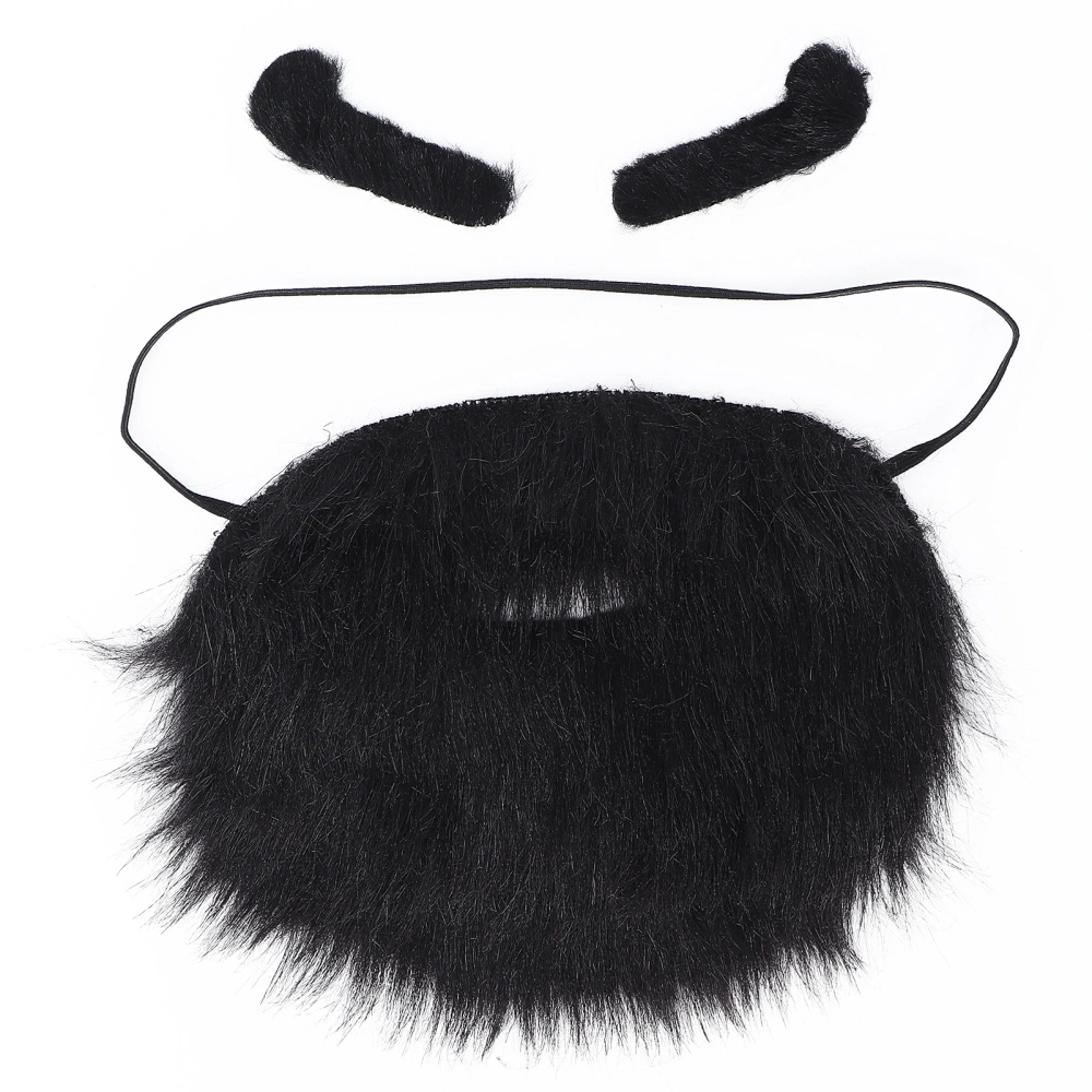 Costume Party Halloween Decoration Beard Facial Hair Mustache Eyebrow Party Performance PropBlue