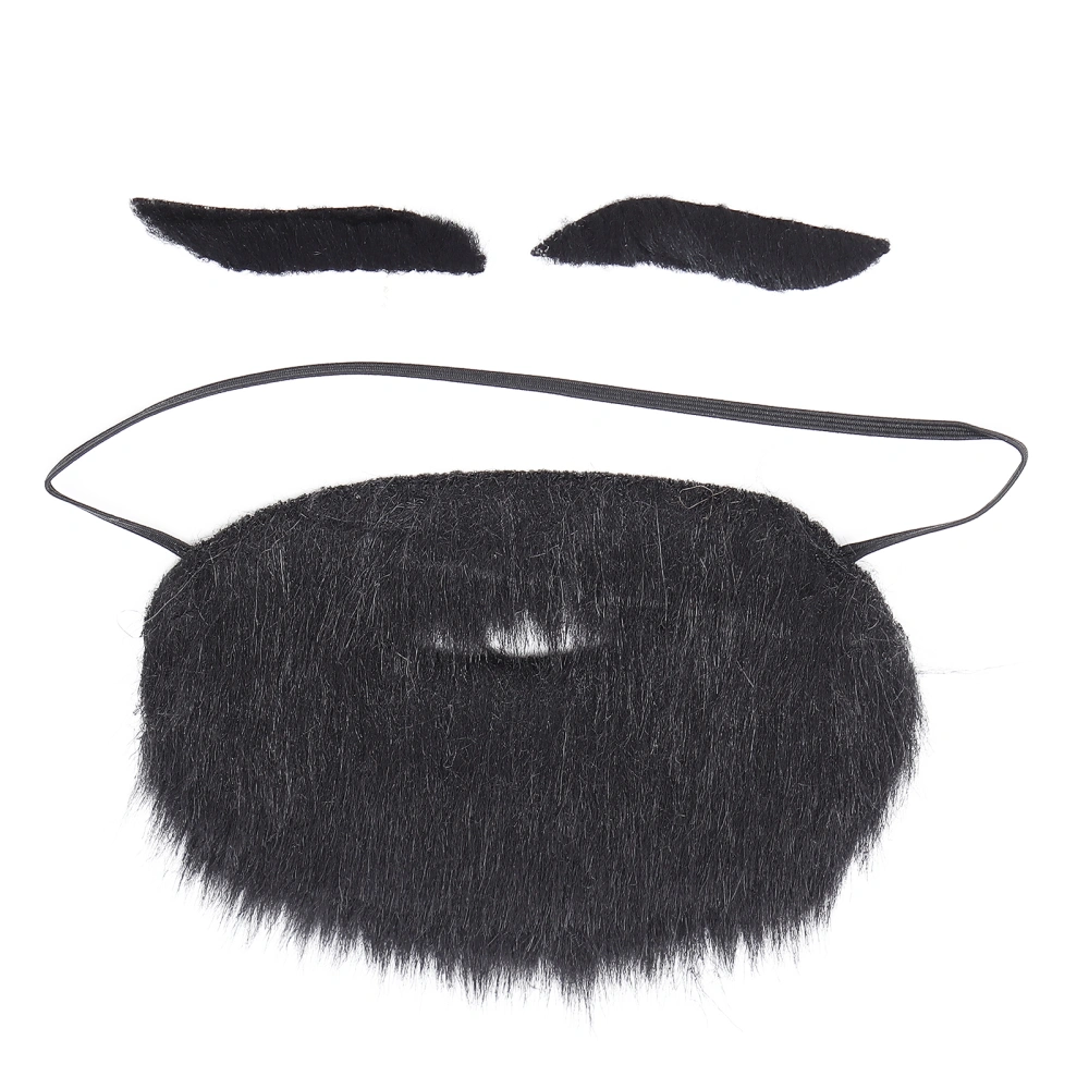 Costume Party Halloween Decoration Beard Facial Hair Mustache Eyebrow Party Performance PropYellow