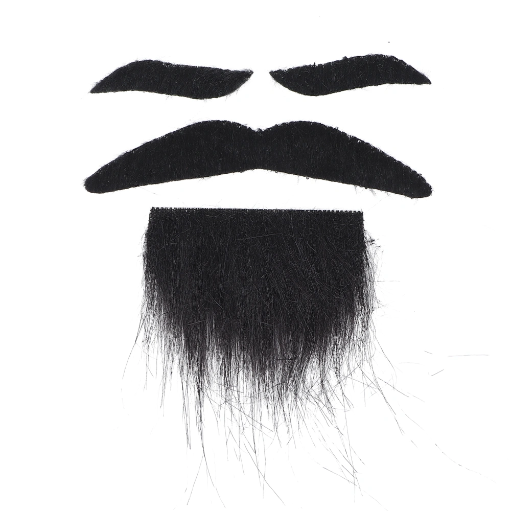 Halloween Beard Mustache Eyebrow Costume Party Decoration Beard Facial Hair Mustache Prop Green