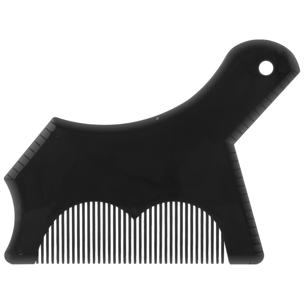 Plastic Beard Shaping Tool Beard Hairline Shaping Template Comb Men's Beard Trimming ShaperBlack