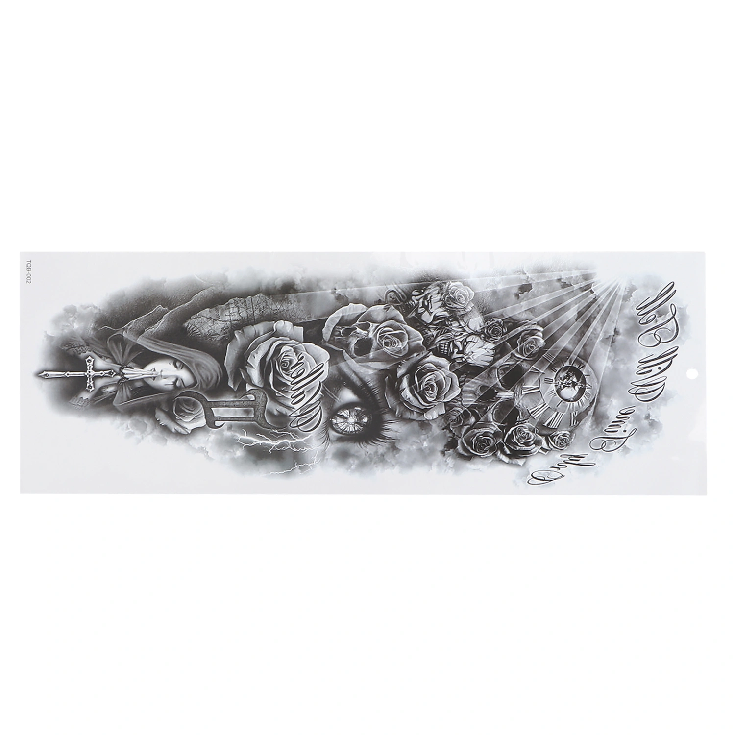 Makeup Fake Full Arm Temporary Tattoo Sticker Waterproof Body Art Tattoo Sticker TQB-002