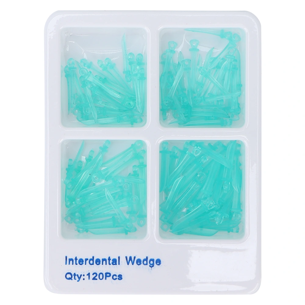 120pcs / Box Interdental Wedges Disposable Dental Fixing Wedges with Hole Dental Supply