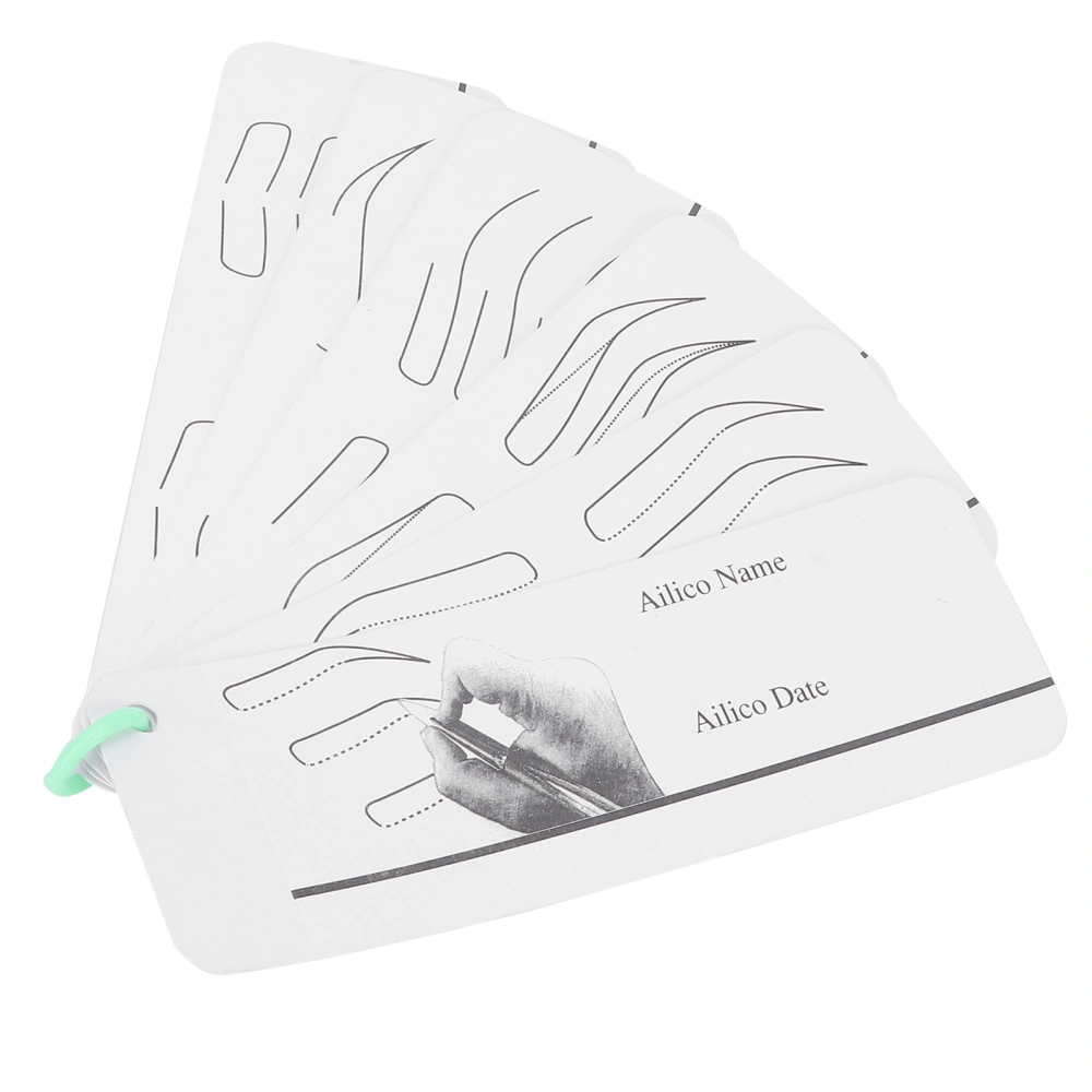 Microblading Eyebrow Practice Stencils Tool Eyebrow Drawing Paper Template Mold