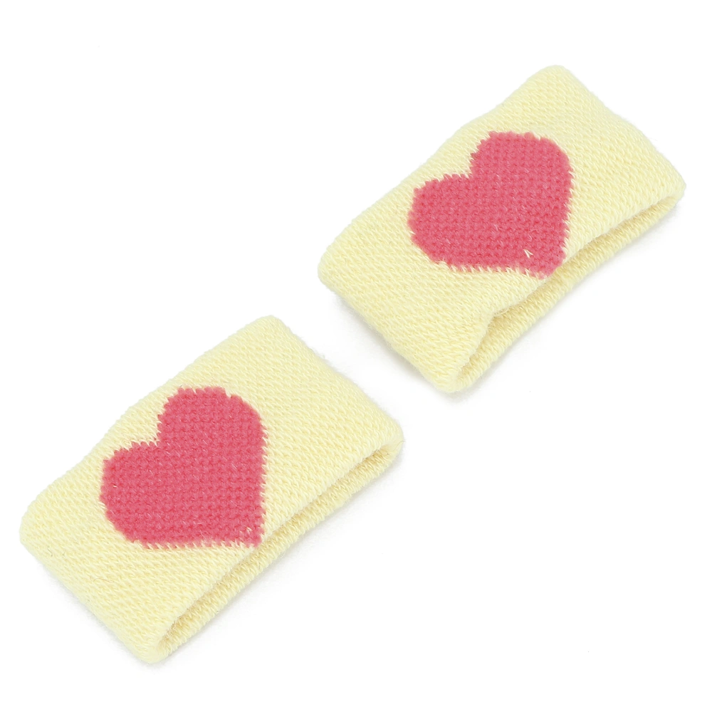 Travel Motion Sickness Wrist Band Anti Nausea Bracelet Band Yellow Heart Shape Pattern