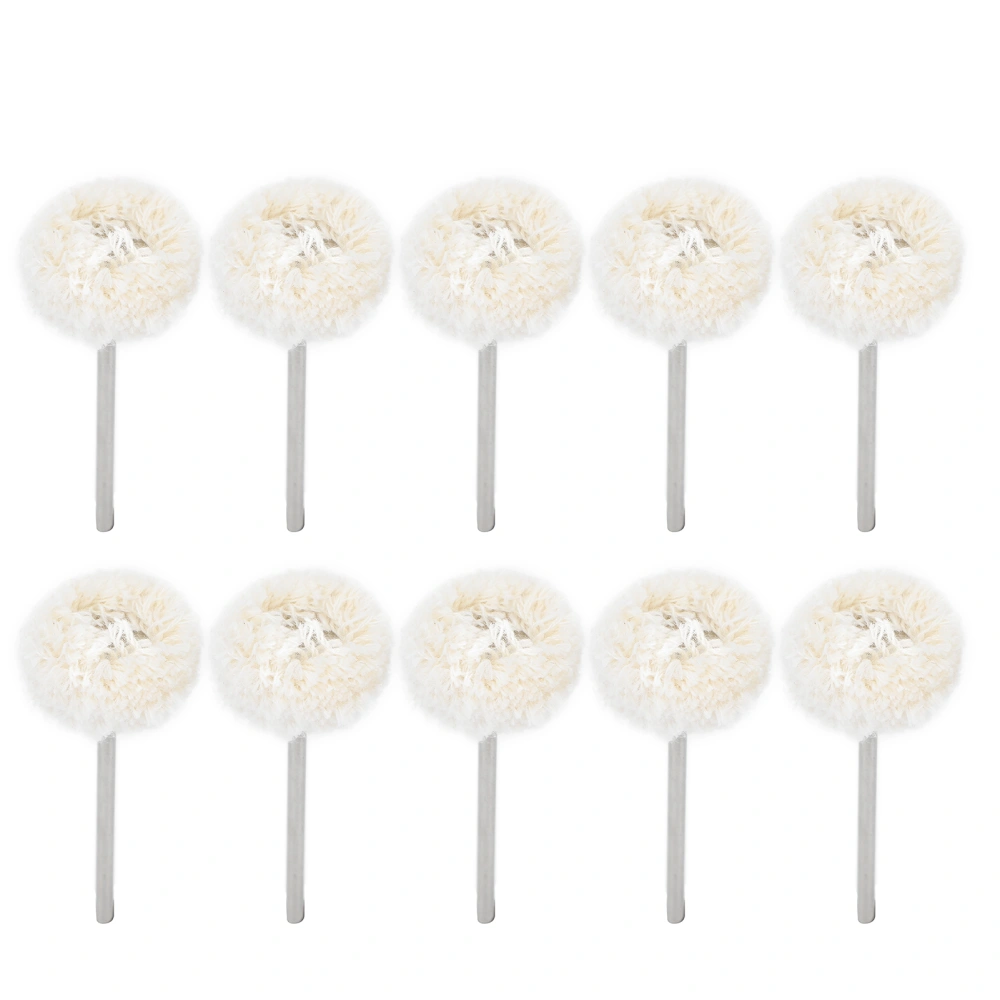 10pcs Cotton Thread Dental Polishing Buffing Wheel Set Watch Jewelry Polishing Drill Kit