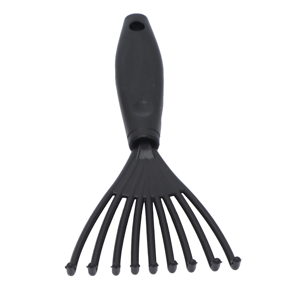 Plastic Rake Hair Comb Cleaner Hair Dirt Remove Comb Brush Cleaning Tool for Home Salon Black