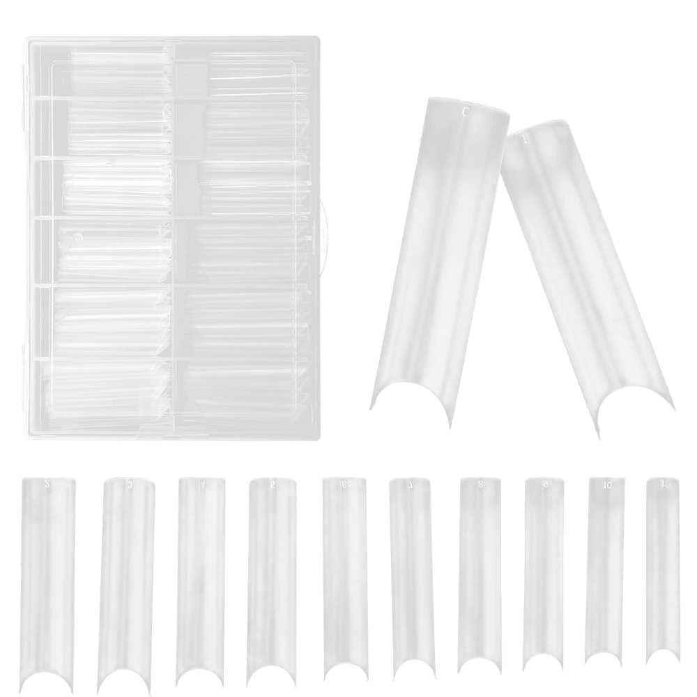 240 Pcs Artificial False Nail Extension Tips Transparent Fake Nails Tips Nail Salon Tips