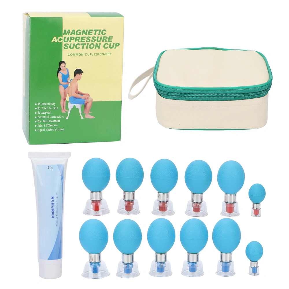 Professional Cupping Set Body Therapy Vacuum Suction Cupping Cup with Magnetic Needle