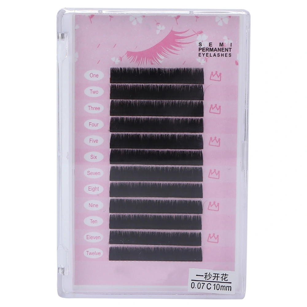 Women's Fluffy False Eyelashes Pack Long Extension Eyelashes Reusable Thick Fake Eyelashes10mm