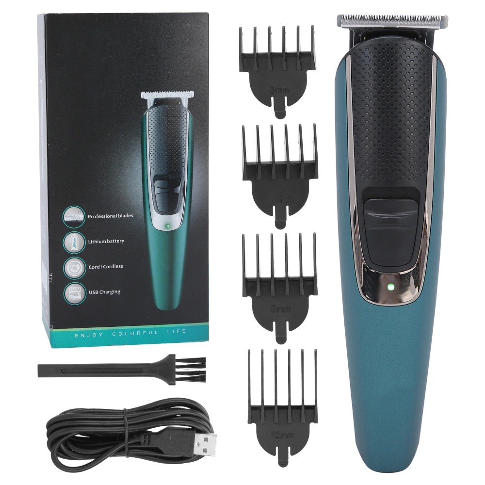 Rechargeable Hair Clipper Trimmer Home Barber Shop Hair Cutting Machine with Limit Comb