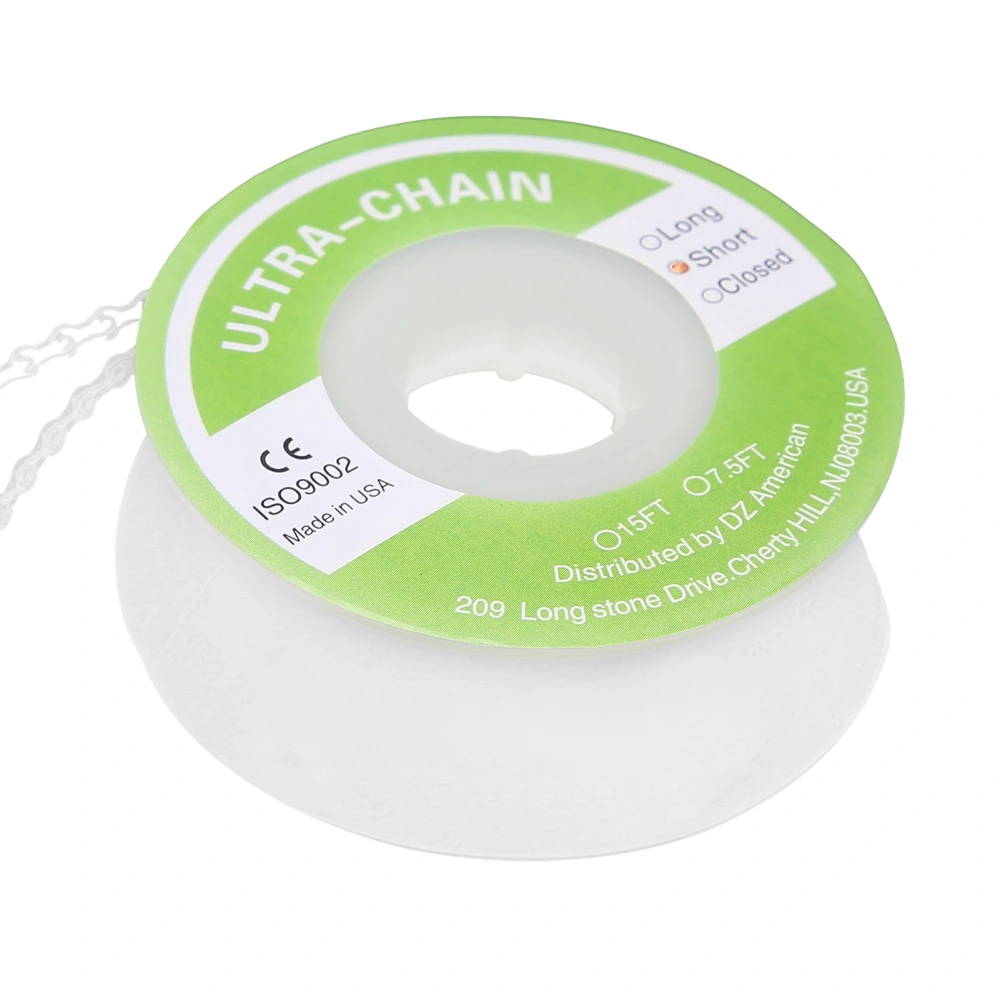 Rubber Dental Orthodontic Chain Flexible Elastic Dental Tooth Orthodontic AccessoryMiddle Distance