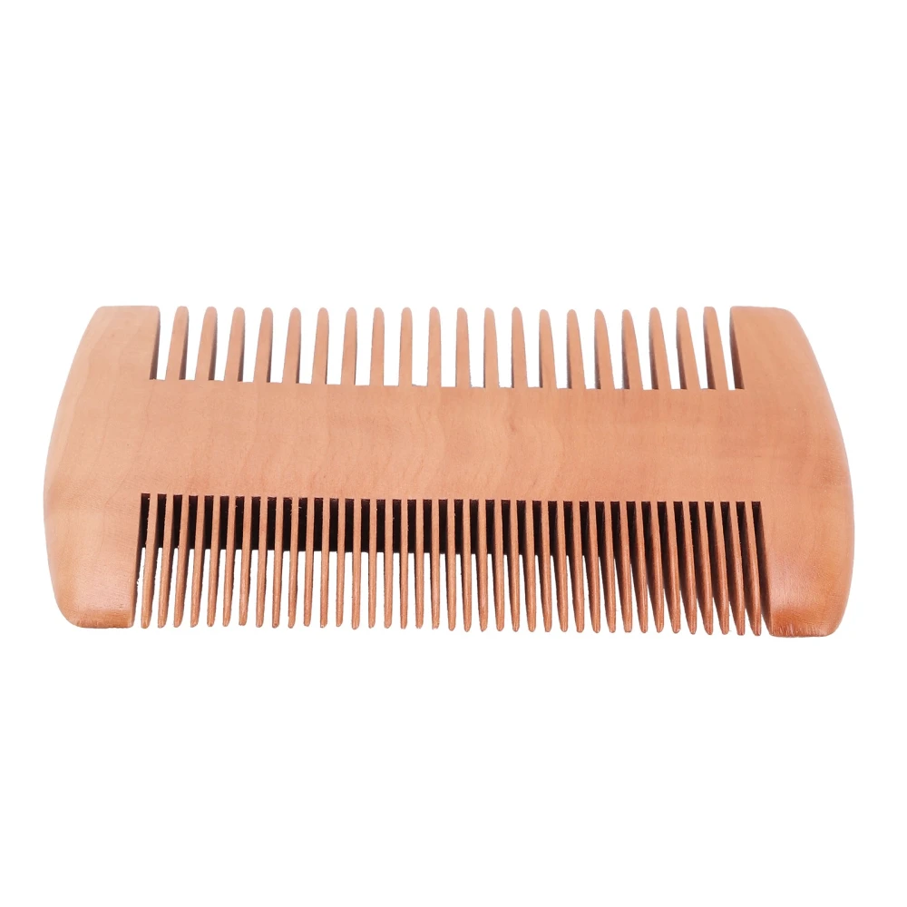 Wooden Beard Comb Mustache Comb Beard Care Grooming Double Sided AntiStatic Comb