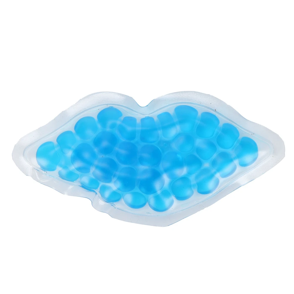 Lip Ice Gel Pack Hot Cold Compress Multipurpose Therapy Pack for Toothache Headache SwellingBlue Small Size