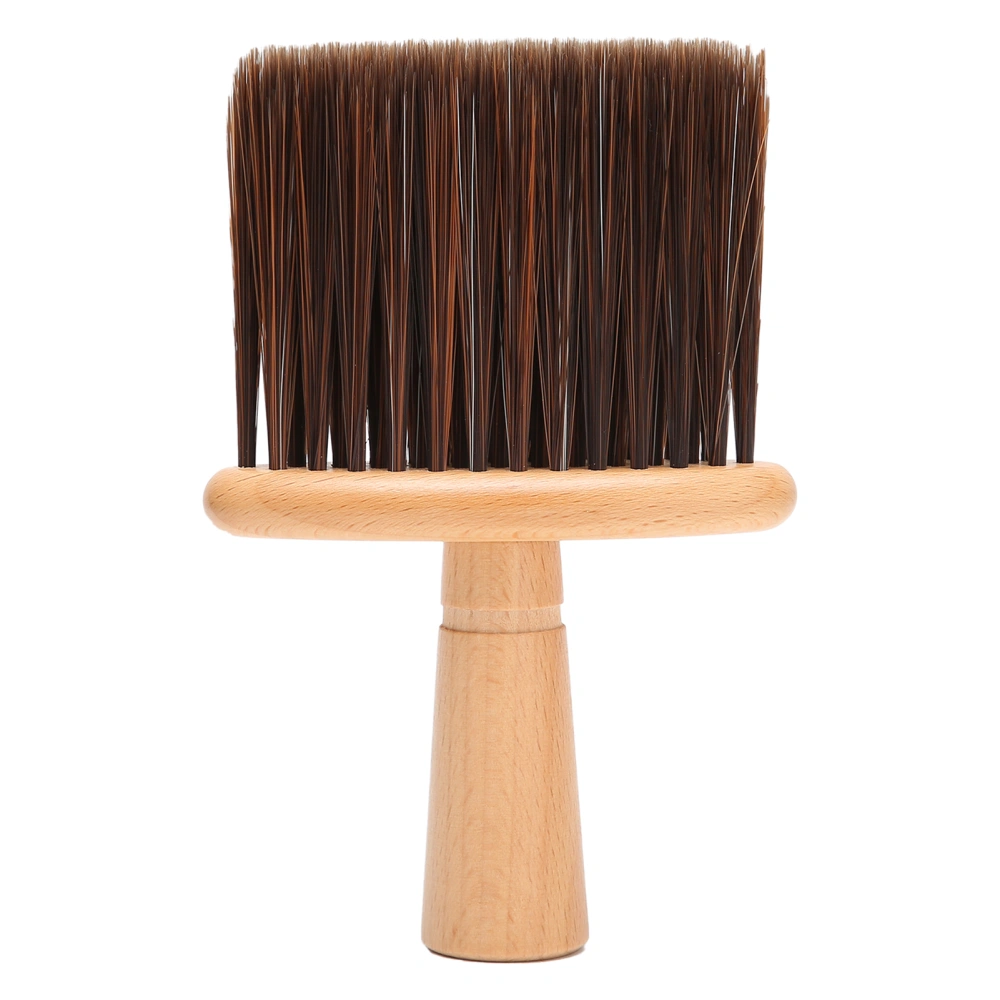 Barber Hair Beard Cutting Brush Professional Face Cleaning Hairbrush Neck Duster BrushBrown