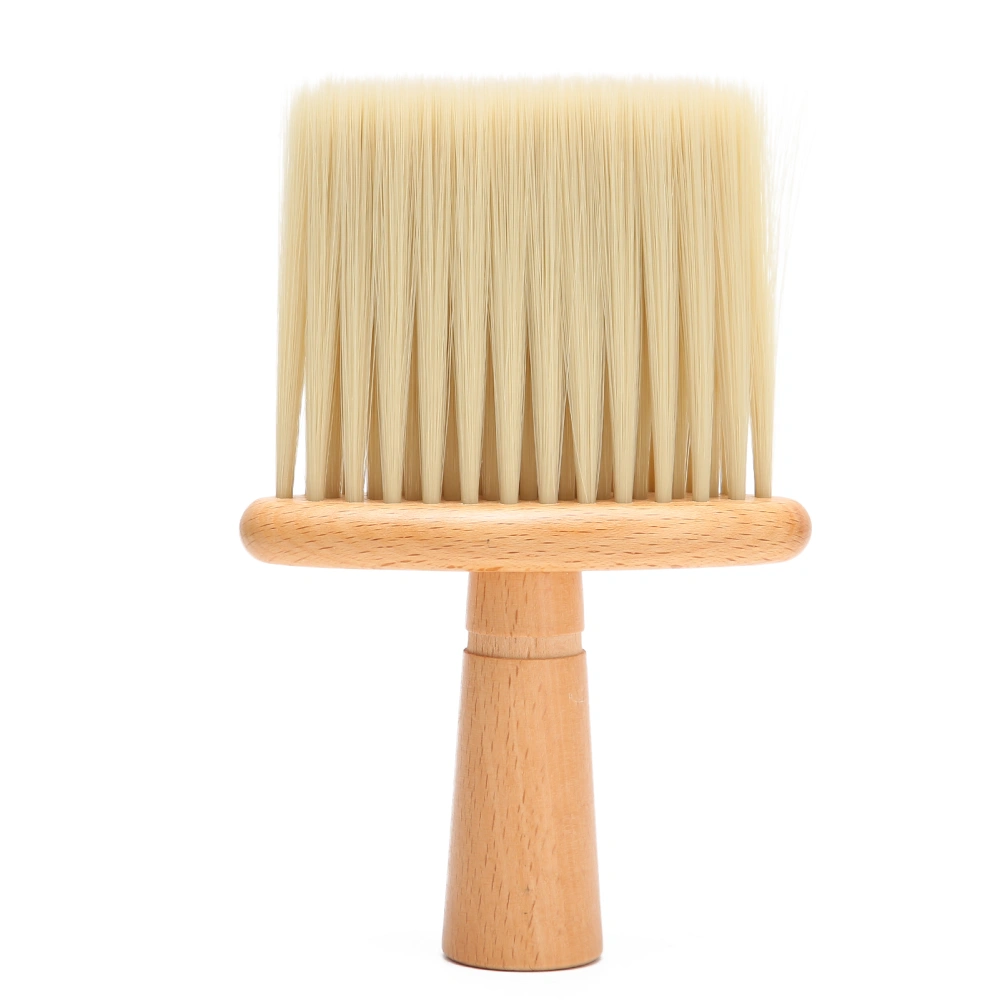 Barber Hair Beard Cutting Brush Professional Face Cleaning Hairbrush Neck Duster BrushBeige