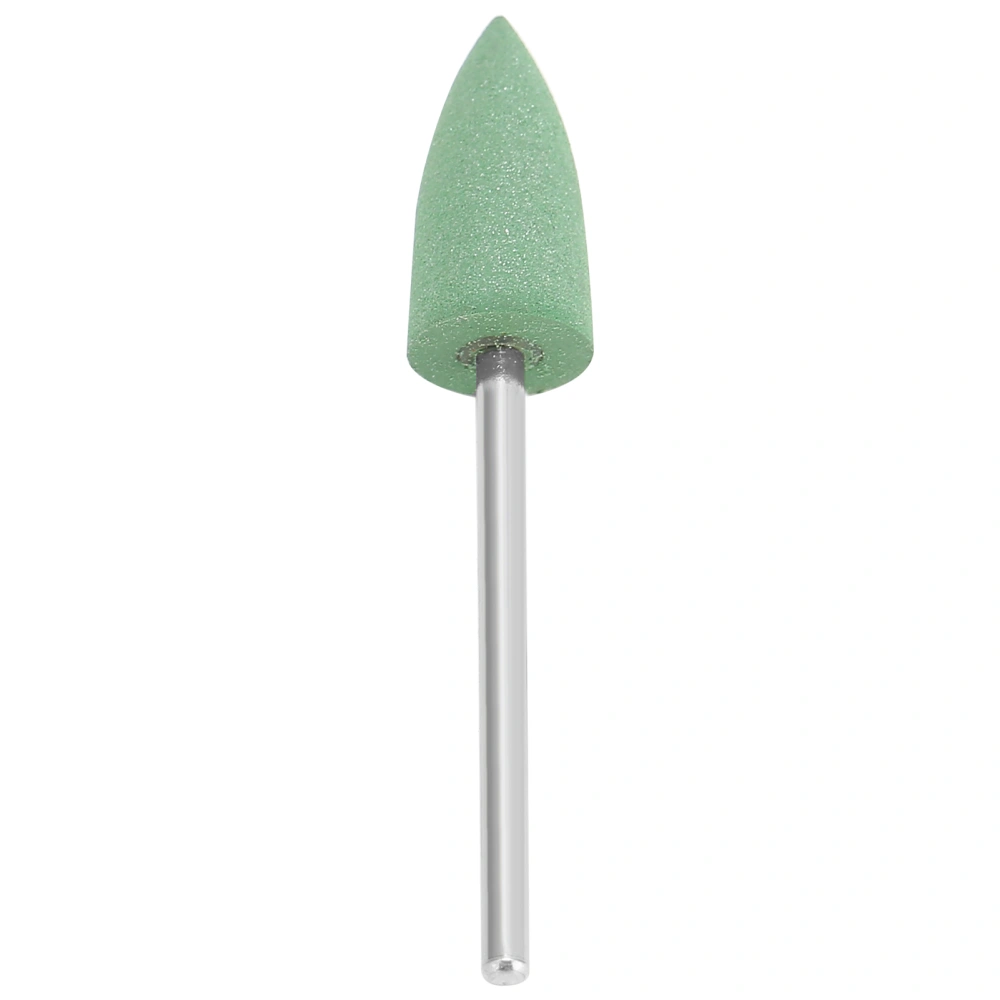 240 Grit Silicone Rubber Dental Polishing Burs Dental Grinding Polisher Burs Drill Bit AccessoryL Green