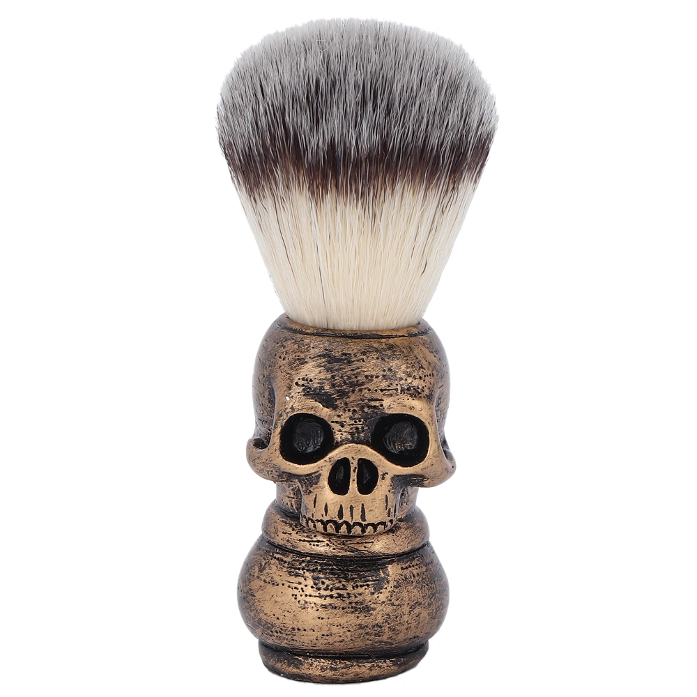 Men's Shaving Brush with Creative Skeleton Shape Handle Facial Beard Cleaning Grooming Shave ToolGolden