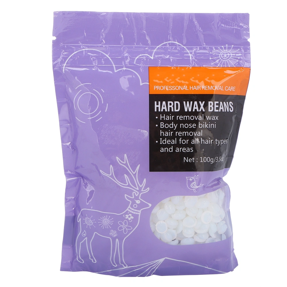 100g Hard Wax Bean Transparent Hair Removal Wax Bean Body Hair Removal Wax Beans