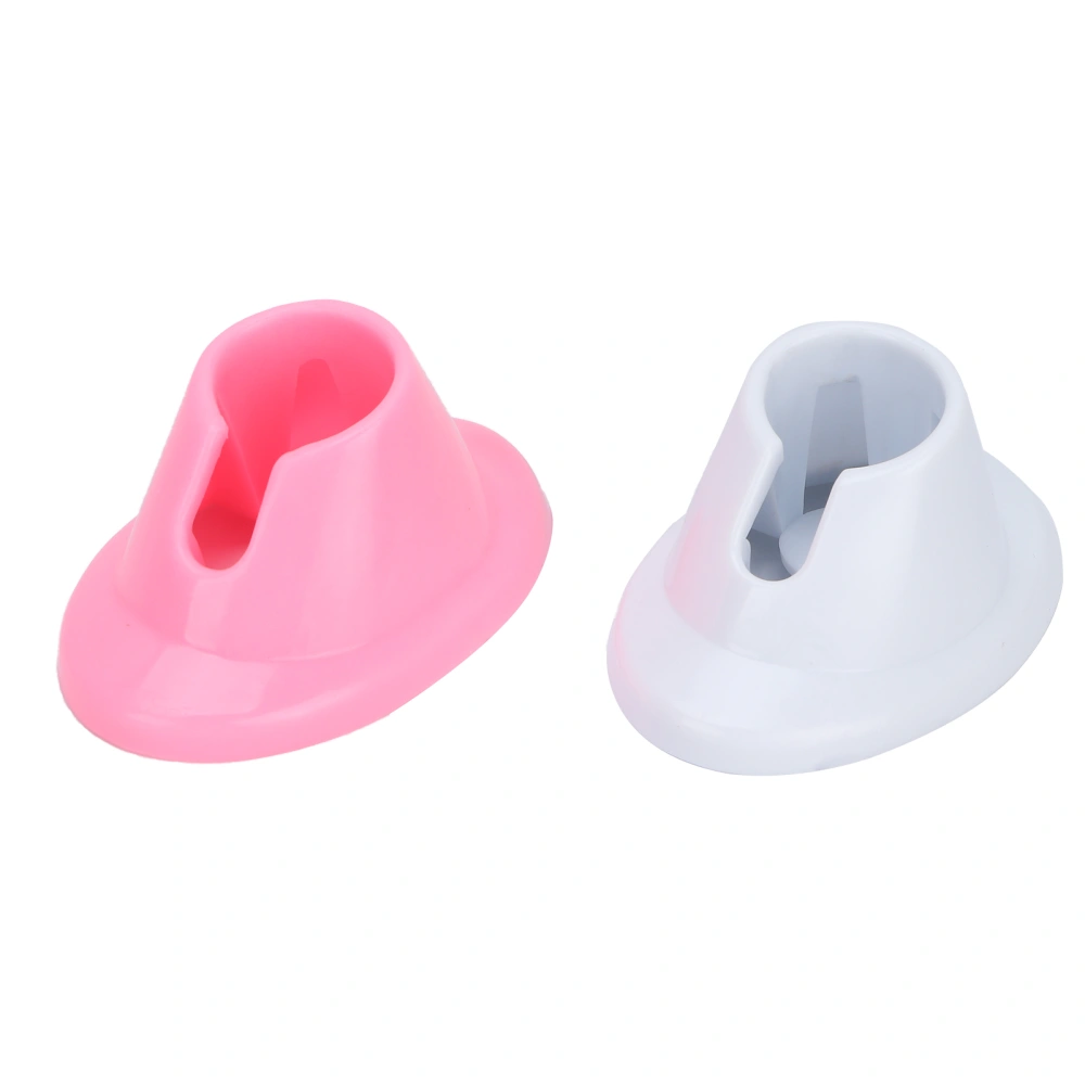 2pcs Soft Rubber Nail Polish Bottle Holder AntiSpill Nail Polish Stand for Nail Art Salon