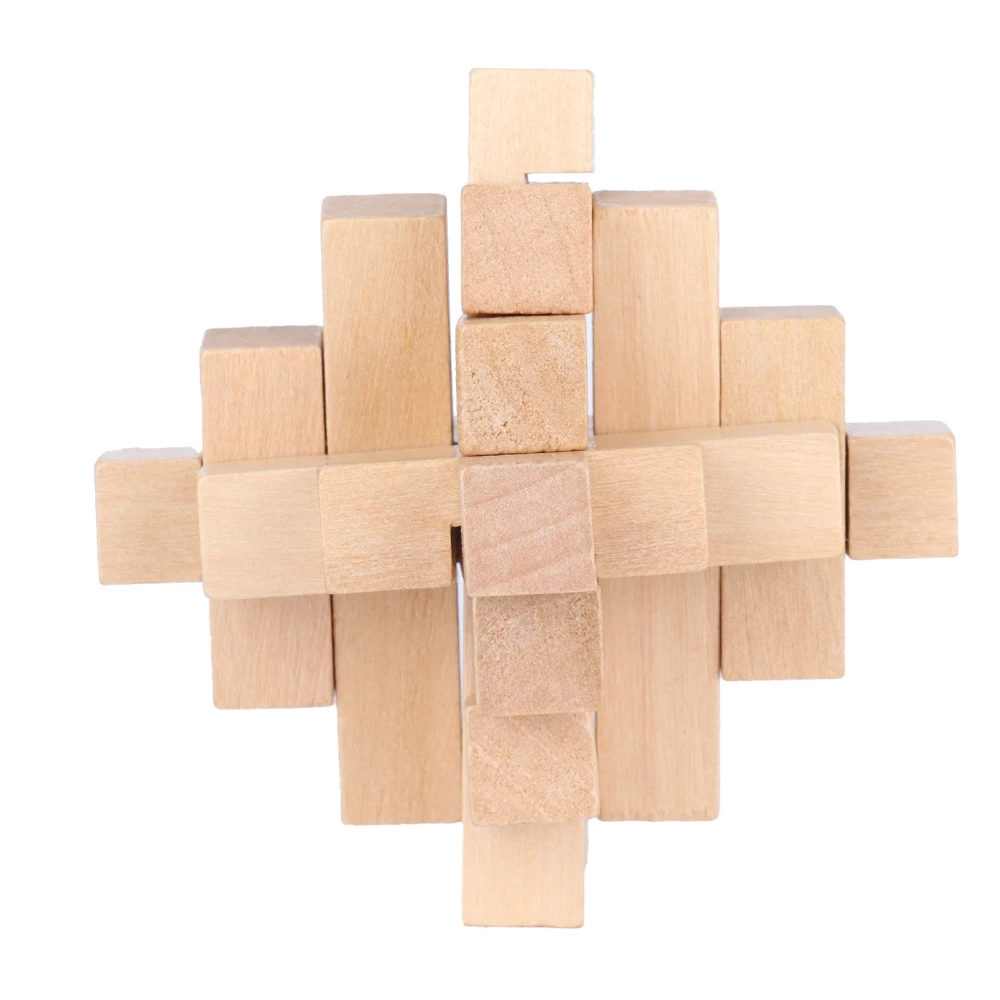 Intelligent Interlocking Puzzles Game Toy Wooden Adult Brain Teaser Toy Jigsaw Lock Toy