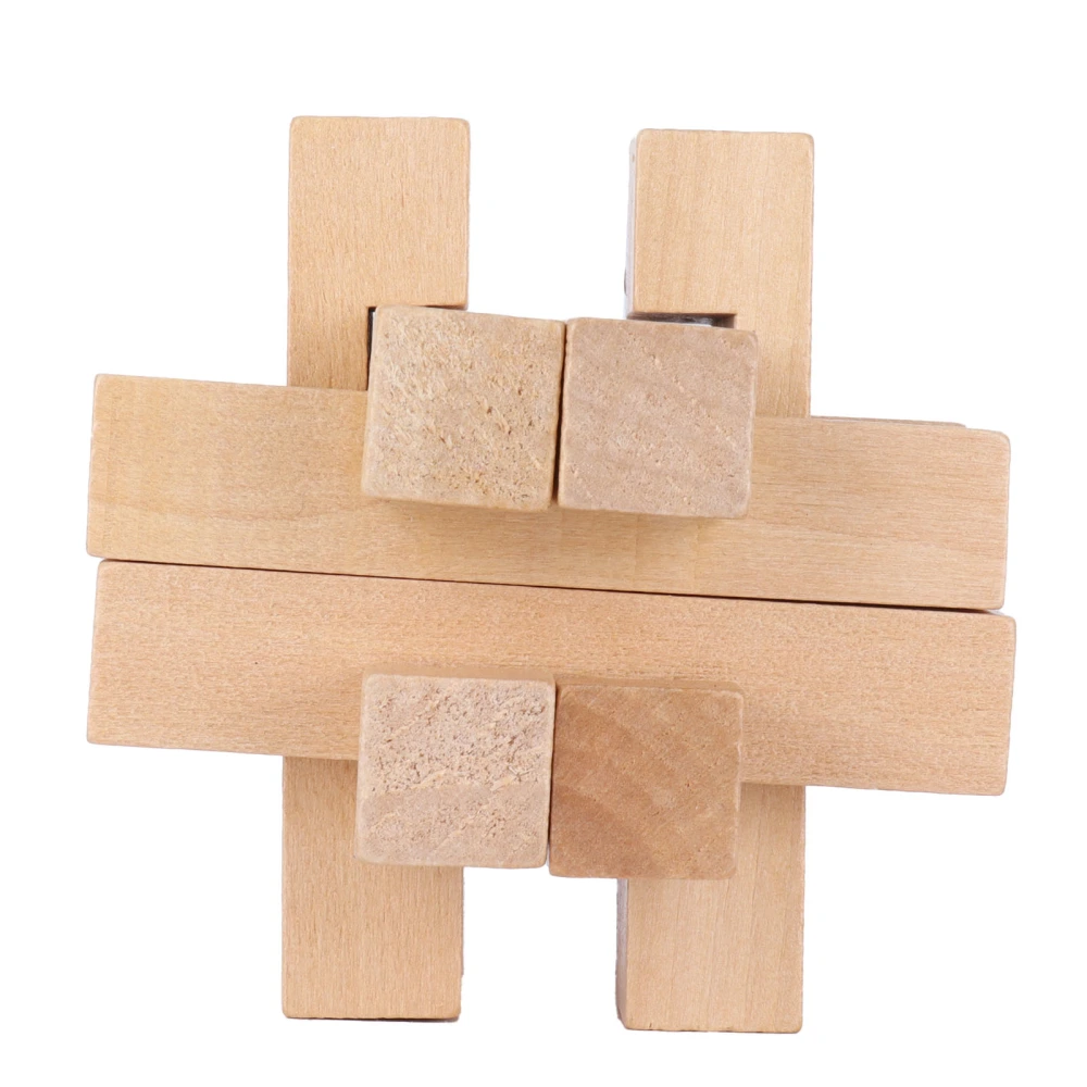 Intelligent Jigsaw Lock Toy Wooden Interlocking Puzzles Game Toy Adult Brain Teaser Toy