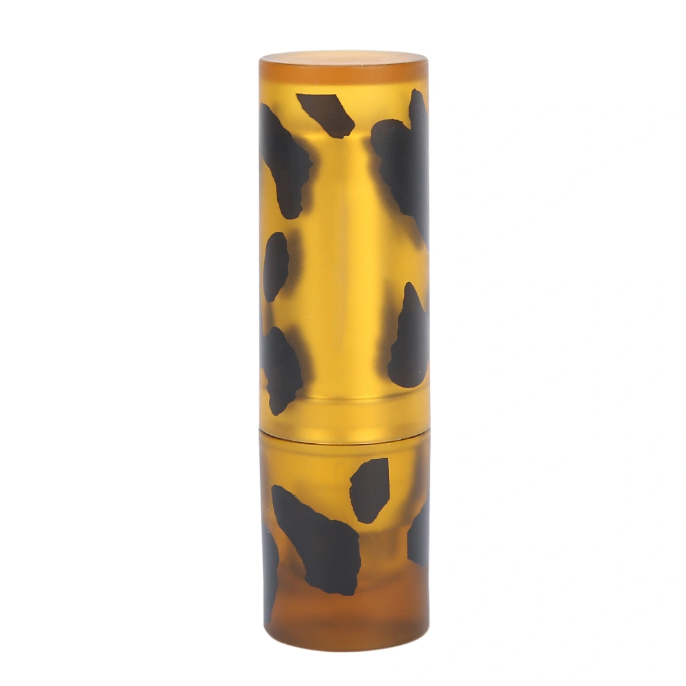 Mousse Lipstick Gold Tube Leopard Print Long Lasting Non‑Stick Cup Lip Makeup Cosmetics 3.5g03