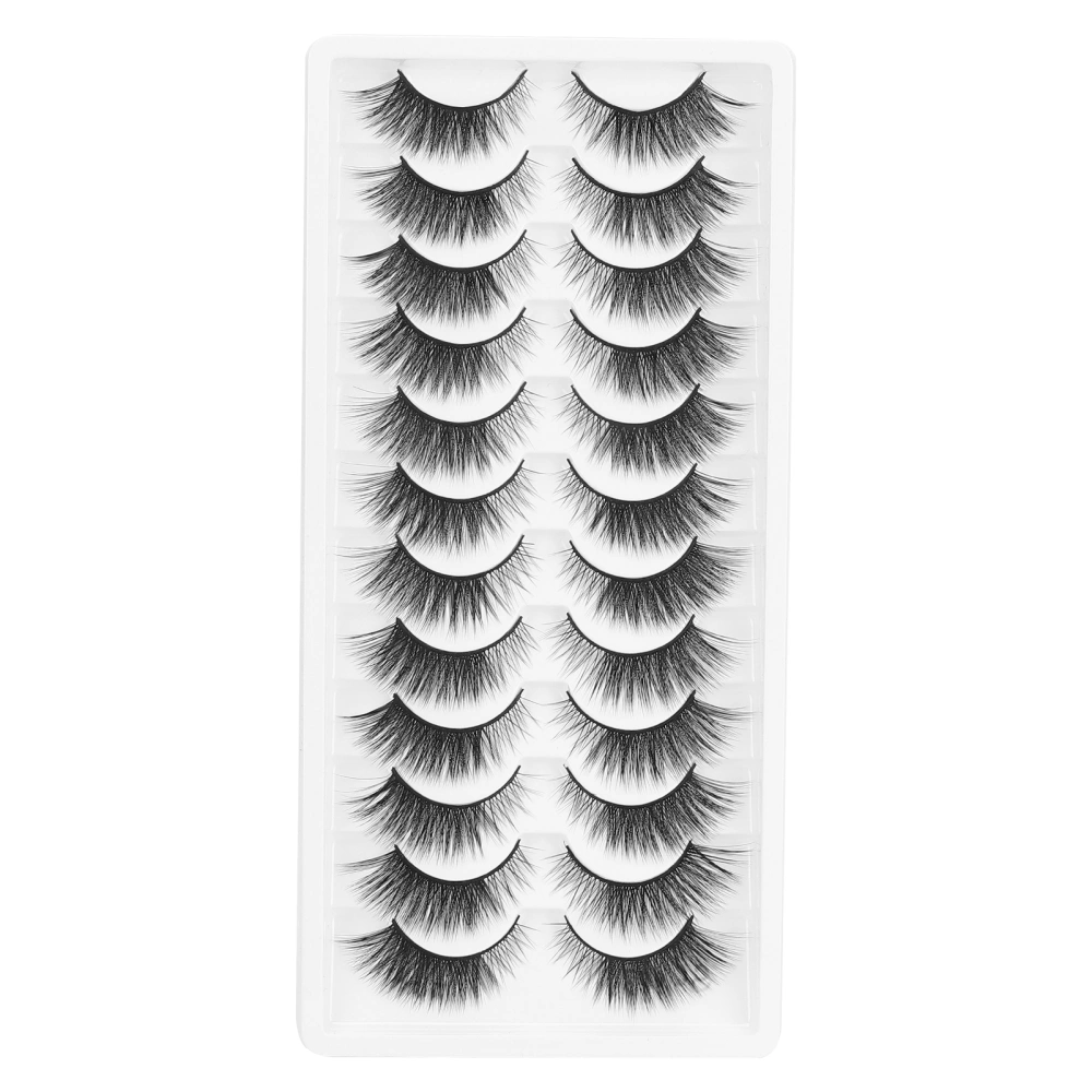 12 Pairs Three‑Dimensional Makeup False Eyelashes Long Dense Soft False Eyelashes SetSC003