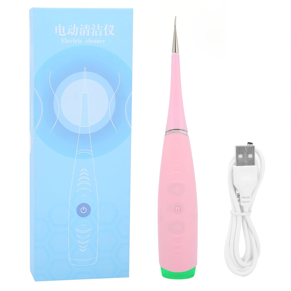 Electric Dental Calculus Remover Plaque Tartar Cleaner Teeth Cleaning Tool for Oral CarePink