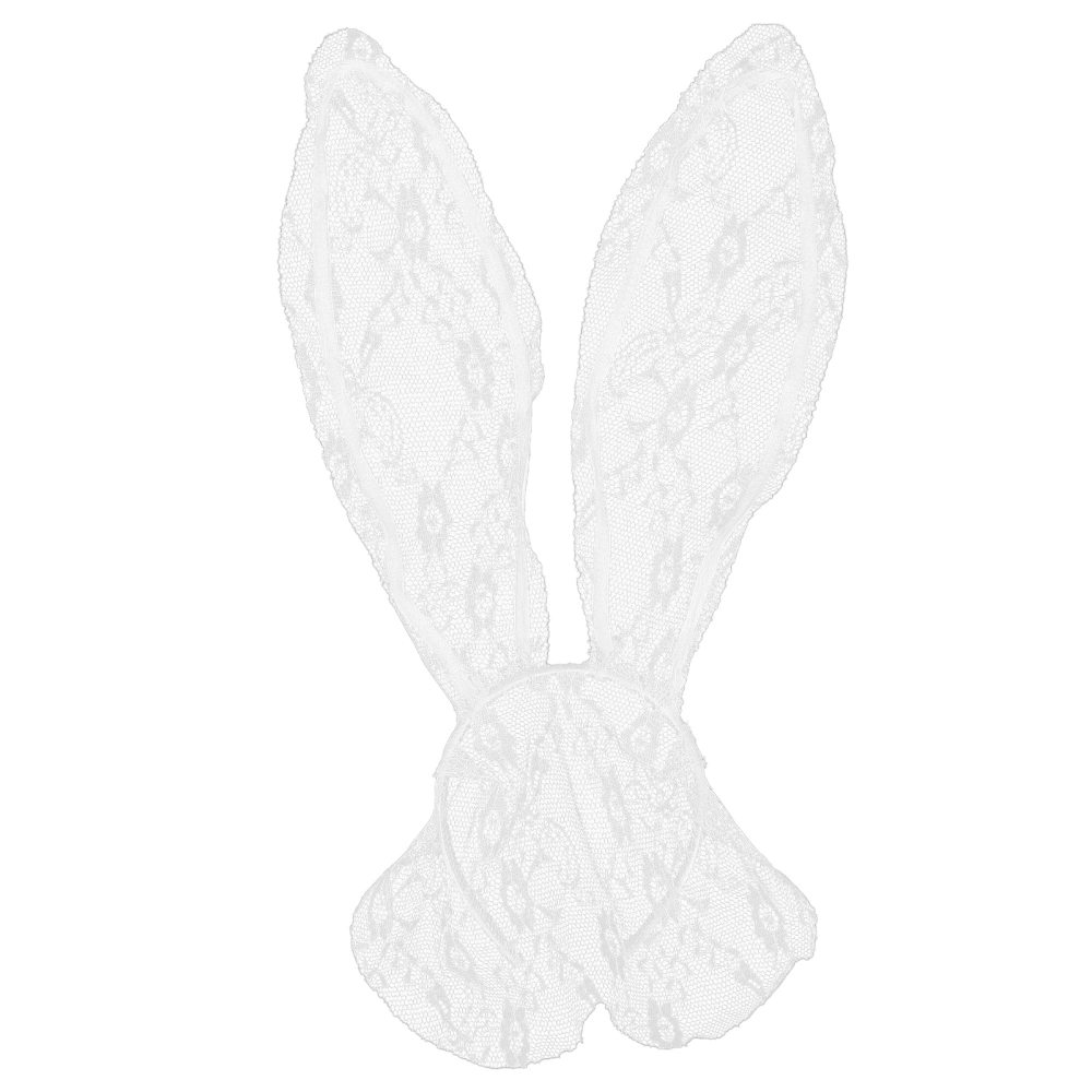 Bunny Ear Headband Women Headwear Costume Accessory for Party Cosplay Daily LifeWhite