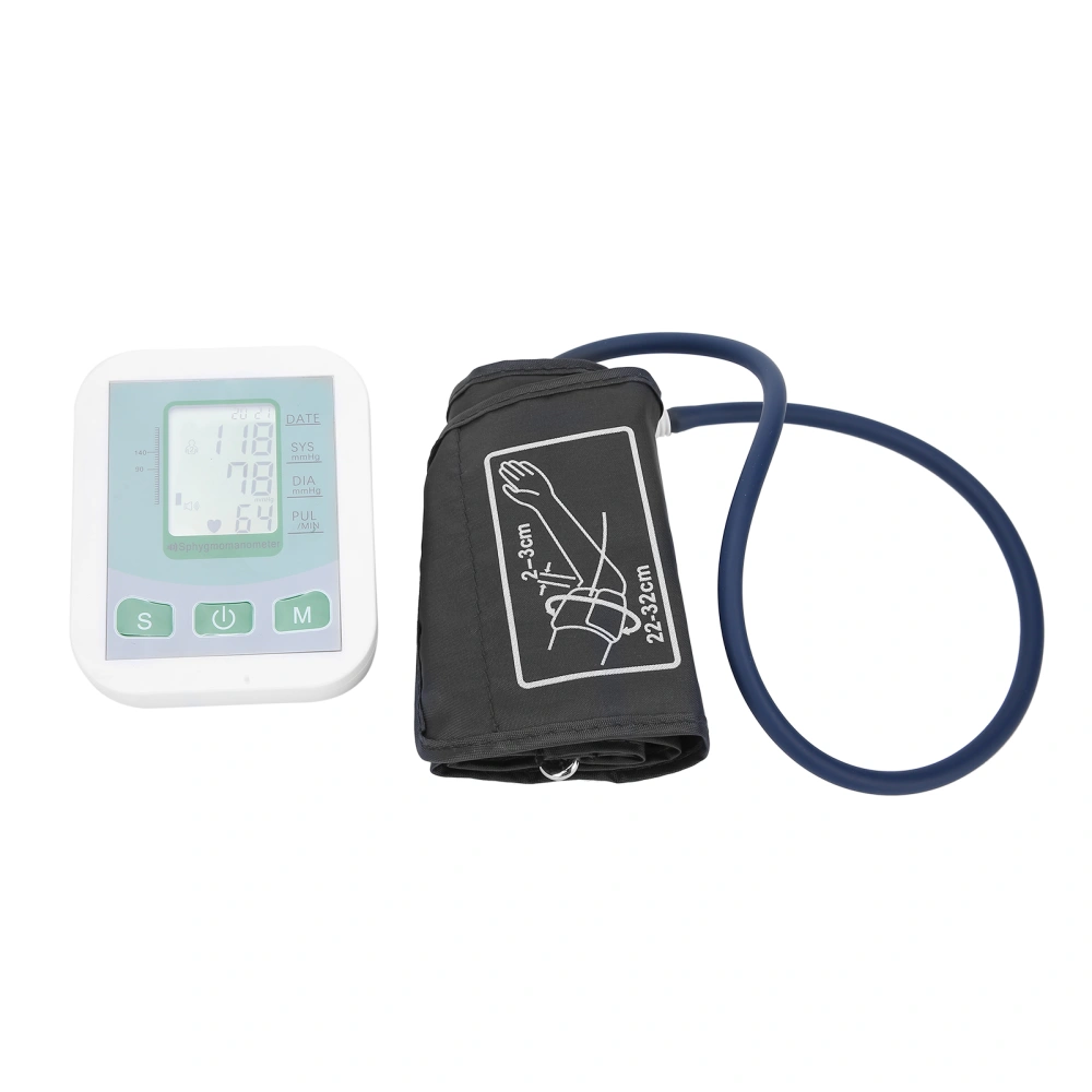 Electric Arm Blood Pressure Monitor Digital Display Blood Pressure Detector Measuring Tester