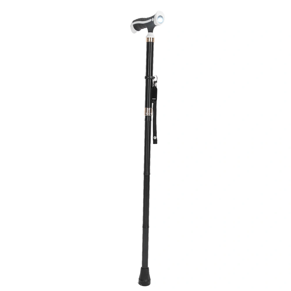 Elderly Collapsible Walking Stick Adjustable Walking Cane Stainless Steel Folding Cane