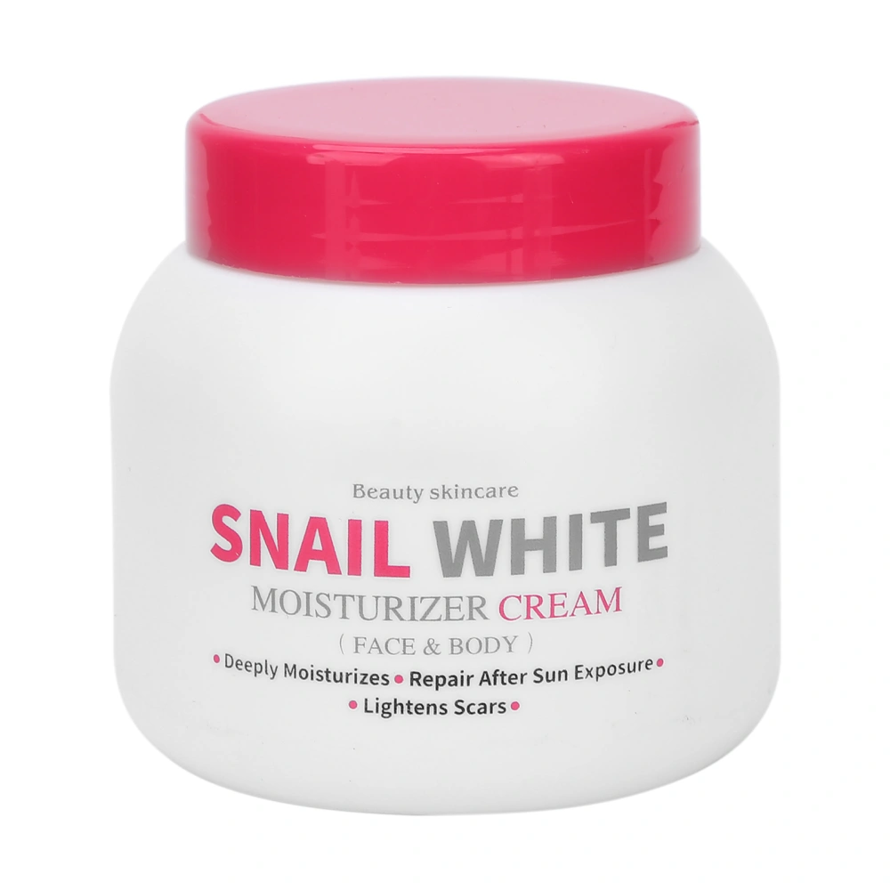 250ml Snail Face Body Cream Longlasting Hydrating Whitening Moisturizer for Dry Damaged Skin