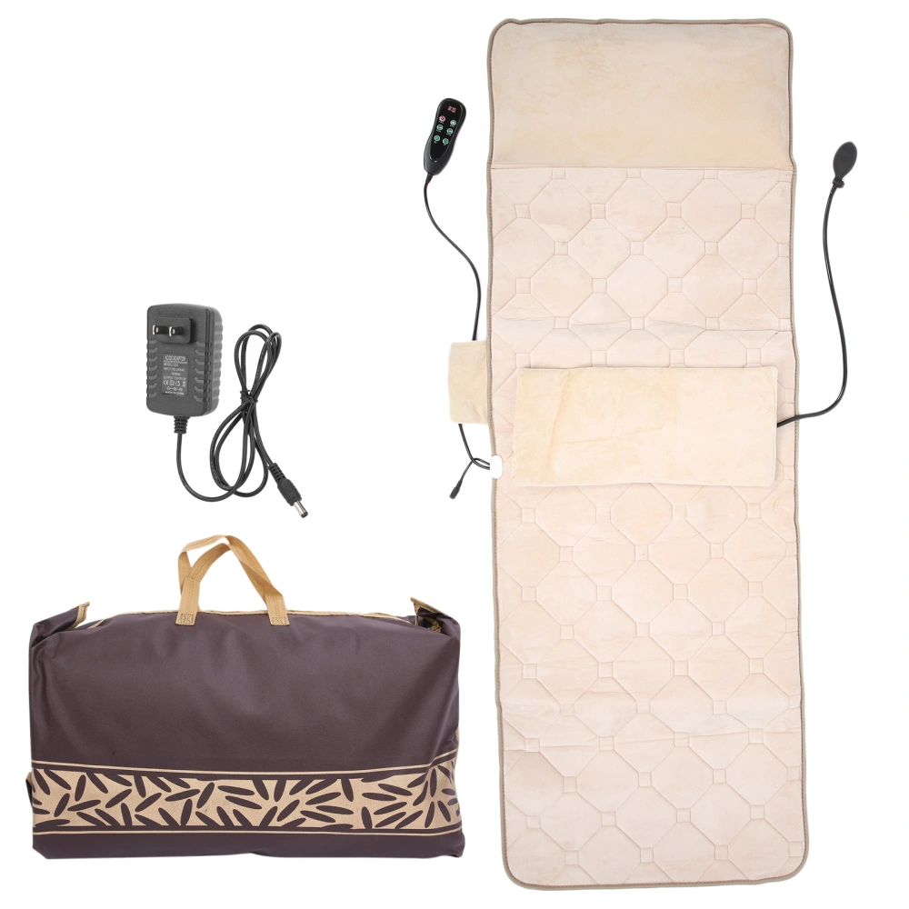 Multi Functional Massage Mattress Body Neck Shoulder Massage Mat Pad 100-240V(US Plug )