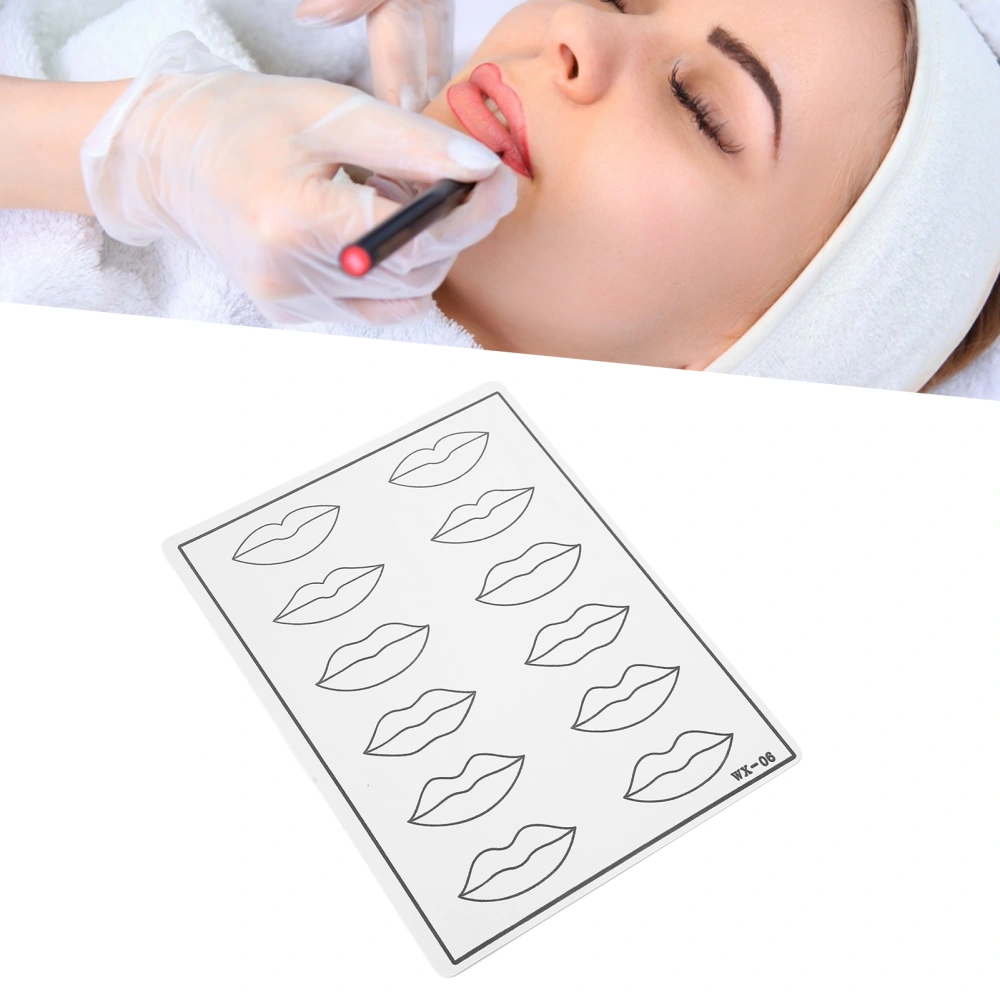 SemiPermanent Silicone Microblading Tattoo Practice Skin Tattoo Training Practice Skin(Lip )