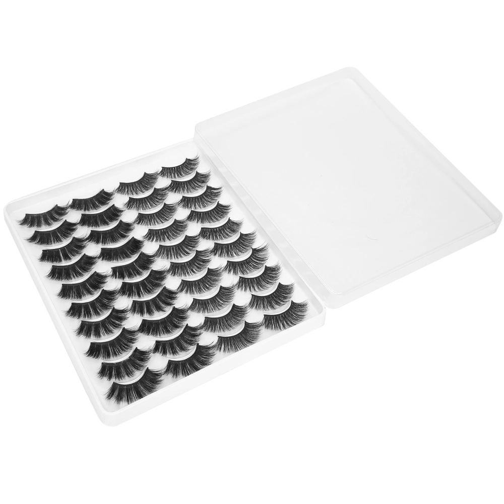 20 Pairs Long Curly Dense False Eyelashes Makeup Three Dimensional False Lashes Set(MC-17 )