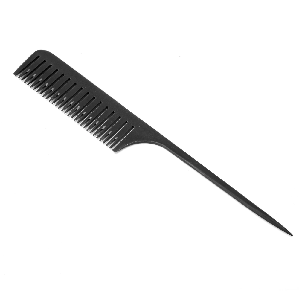 Hair Coloring Highlight Tail Comb AntiStatic Hair Sectioning Dyeing Comb for Hair Salon(Black )