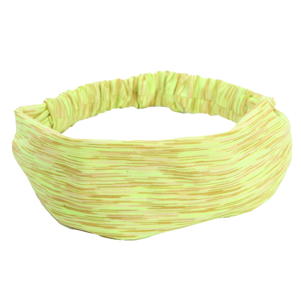 Elastic Headbands NonSlip Sweat Hair Wrap Sport Workout Stretch Headwraps for Men Women(Fluorescent Green )